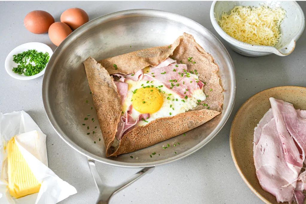 Galettes de blé noir jambon oeuf fromage