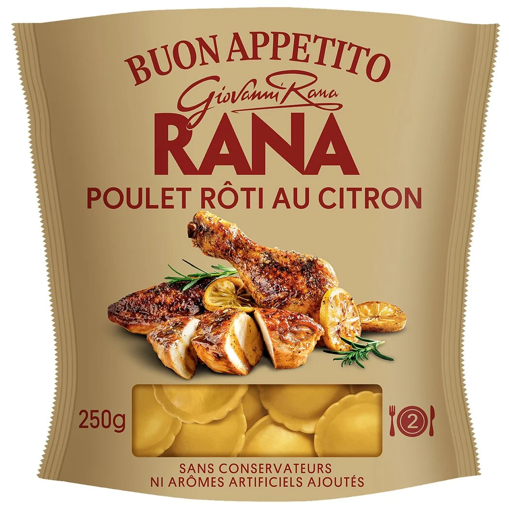 Pâtes fraîches farcies Poulet Rôti au citron