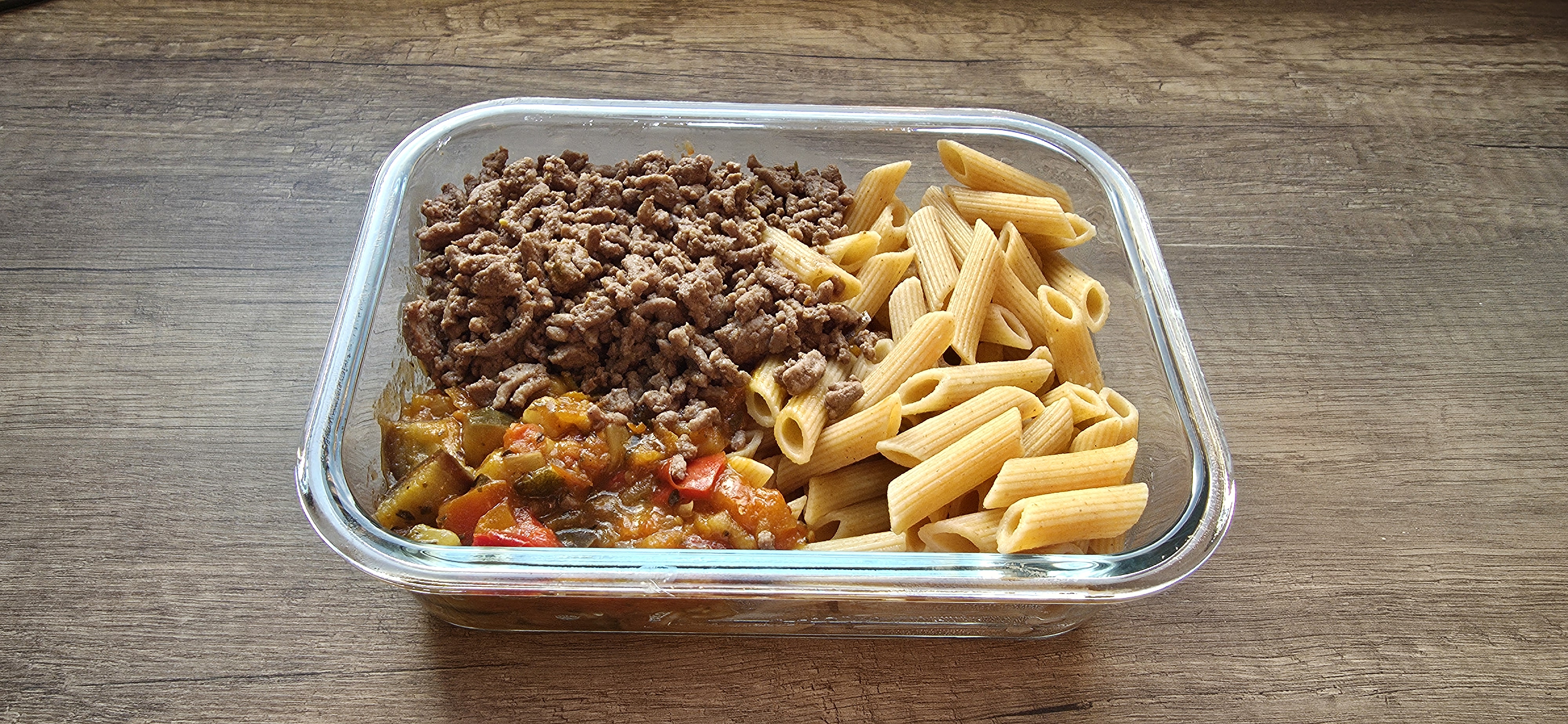 Pâtes Ratatouille Viande hachée
